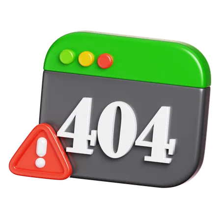 Erro 404  3D Icon