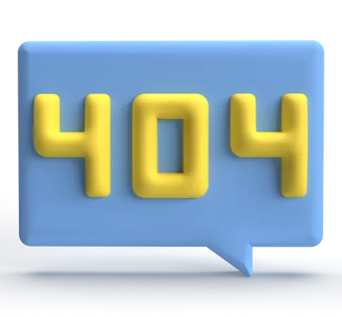 Erro 404  3D Icon