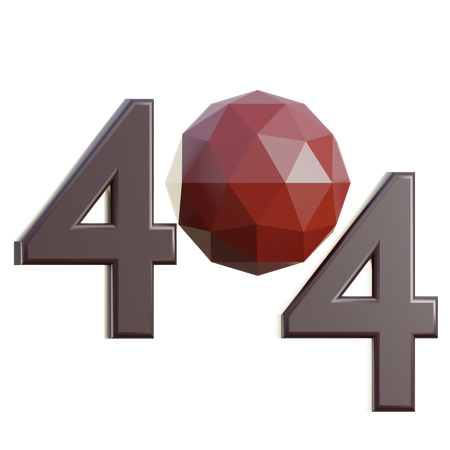 Erro 404  3D Icon