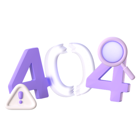 Erro 404  3D Icon