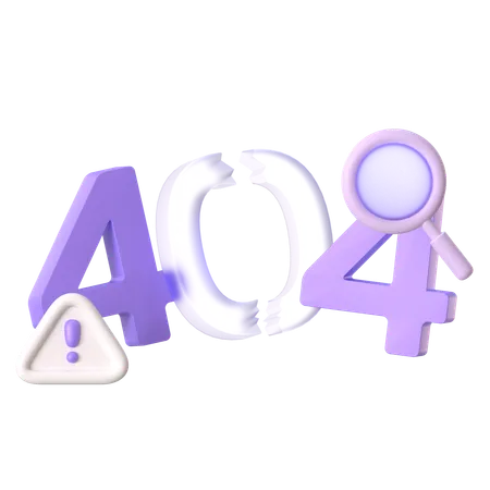 Erro 404  3D Icon