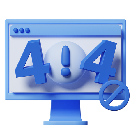 Erro 404  3D Icon