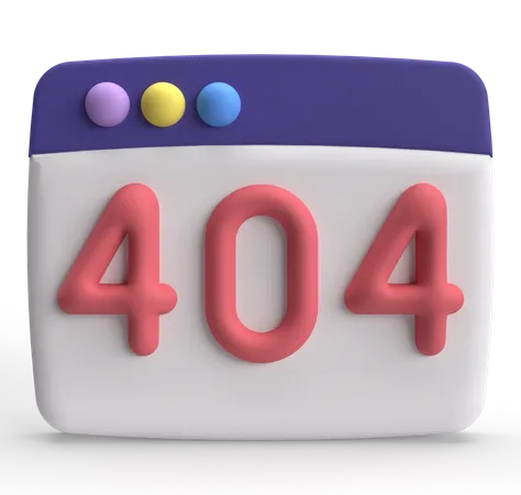 Erro 404  3D Icon