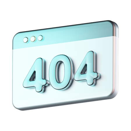 Erro 404  3D Icon