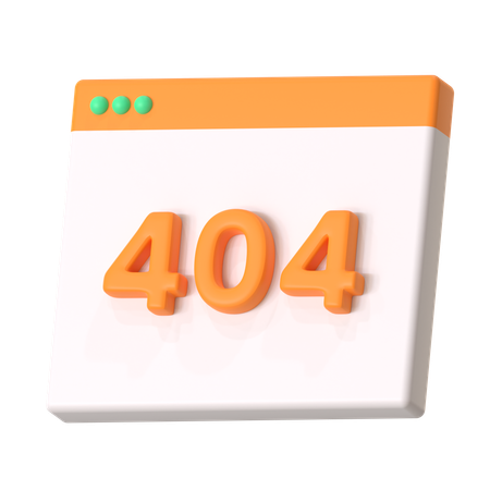 Erro 404  3D Icon