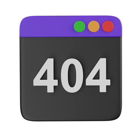 Erro 404  3D Icon