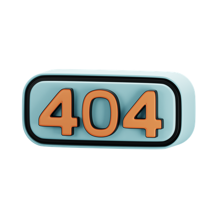 Erro 404  3D Icon