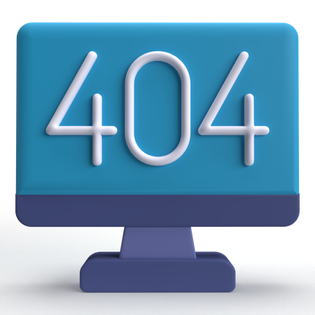 Erro 404  3D Icon