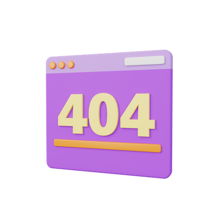 Erro 404  3D Icon