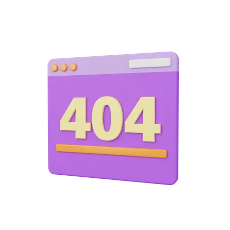 Erro 404  3D Icon