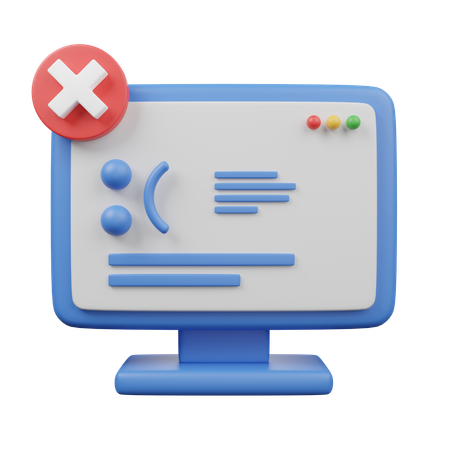 Erro 404  3D Icon