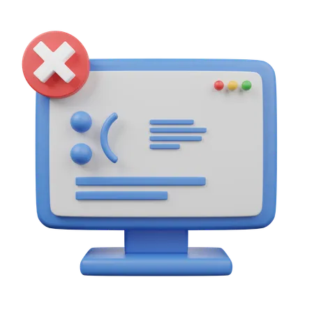 Erro 404  3D Icon