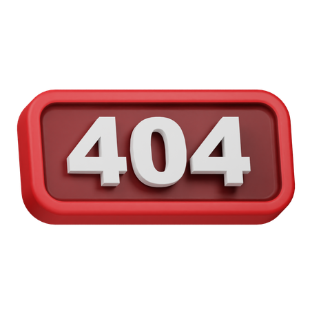 Erro 404  3D Icon