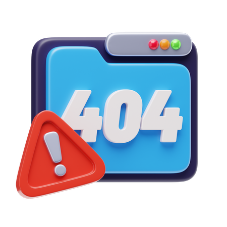 Erro 404  3D Icon