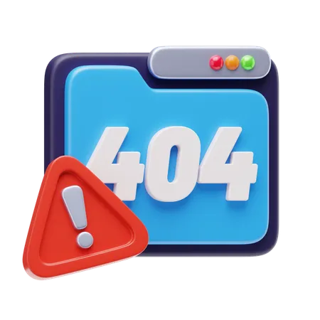 Erro 404  3D Icon