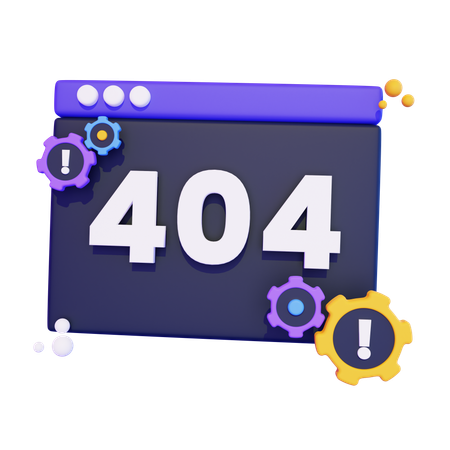 Erro 404  3D Icon