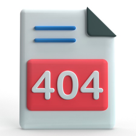 Erro 404  3D Icon