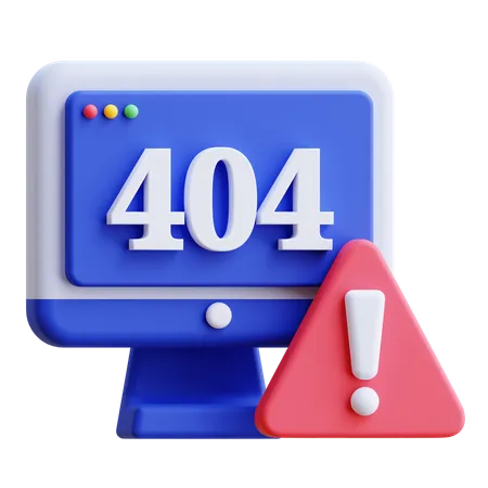 Erro 404  3D Icon