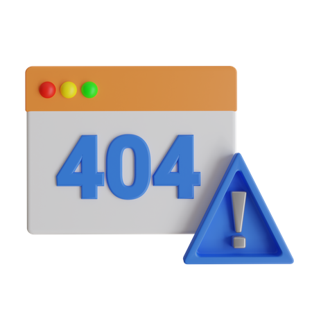 Erro 404  3D Icon