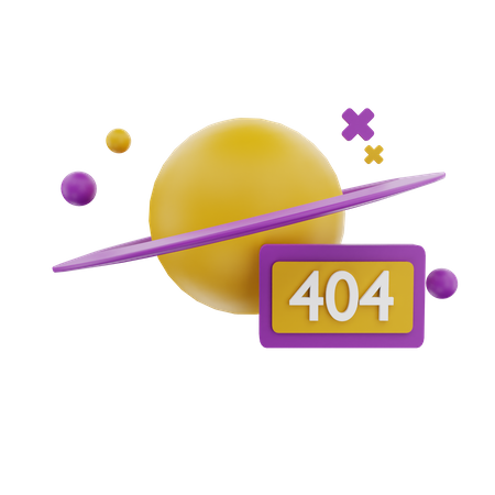 Erro 404  3D Icon