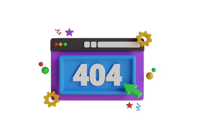 Erro 404  3D Icon