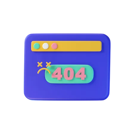 Erro 404  3D Icon