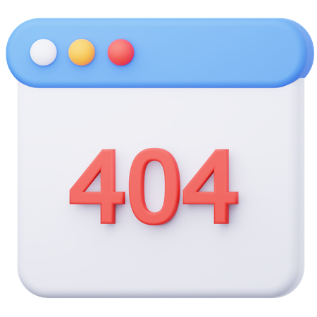 Erro 404  3D Icon