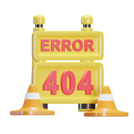 Erro 404  3D Icon