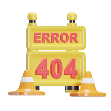 Erro 404  3D Icon