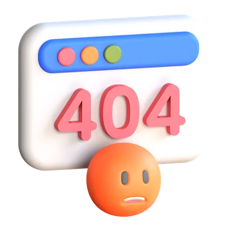 Erro 404  3D Icon