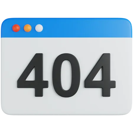 Erro 404  3D Icon