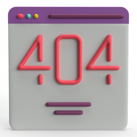 Erro 404  3D Icon