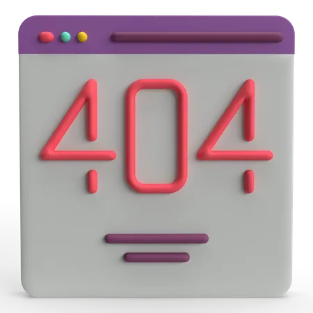 Erro 404  3D Icon