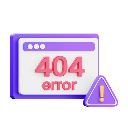 Erro 404  3D Icon