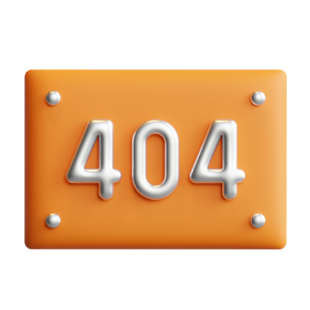 Erro 404  3D Icon