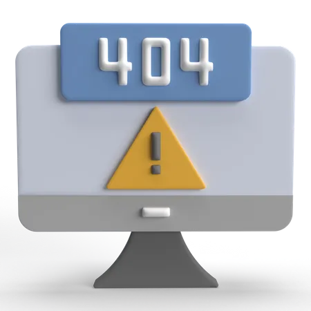 Erro 404  3D Icon