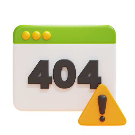 Erro 404  3D Icon