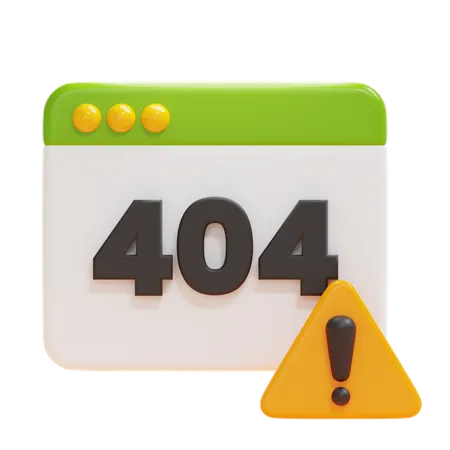 Erro 404  3D Icon