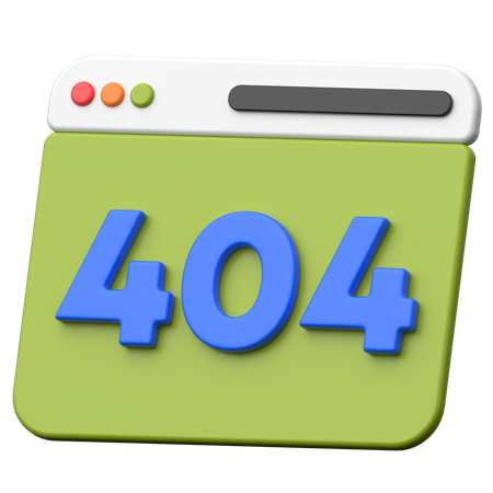 Erro 404  3D Icon