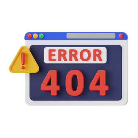 Erro 404  3D Icon