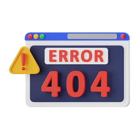 Erro 404  3D Icon