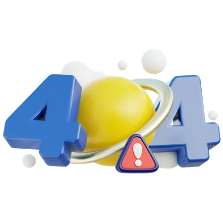 Erro 404 - Página Não Encontrada  3D Icon