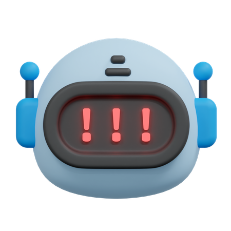 Bot de erro  3D Icon