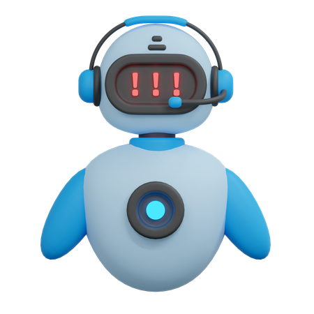 Bot de erro  3D Icon