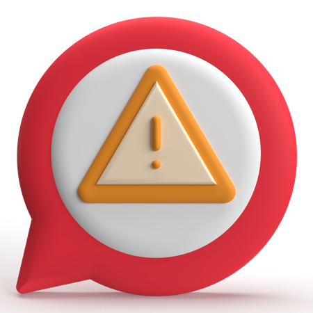 Erro de bate-papo  3D Icon