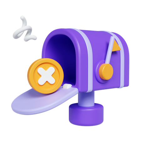 Erro de caixa de correio  3D Icon