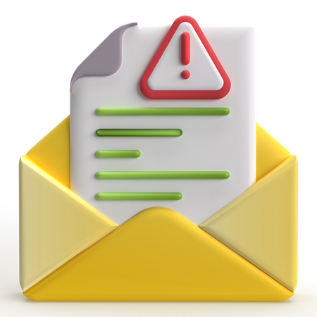 Erro de e-mail  3D Icon