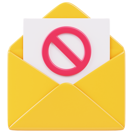 Erro de e-mail  3D Icon