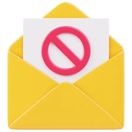 Erro de e-mail  3D Icon