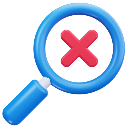 Erro de pesquisa  3D Icon